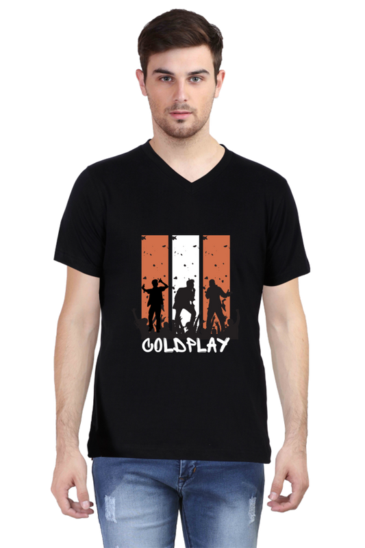 Coldplay V neck tshirt